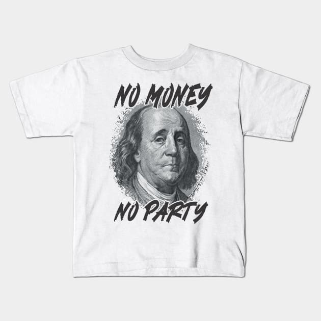 no money Kids T-Shirt by sisidsi